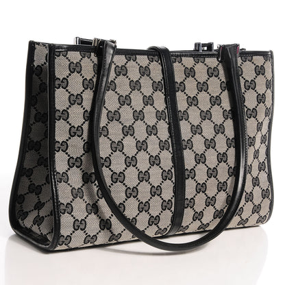 Gucci Monogram Piston Handbag Black 3 of 7