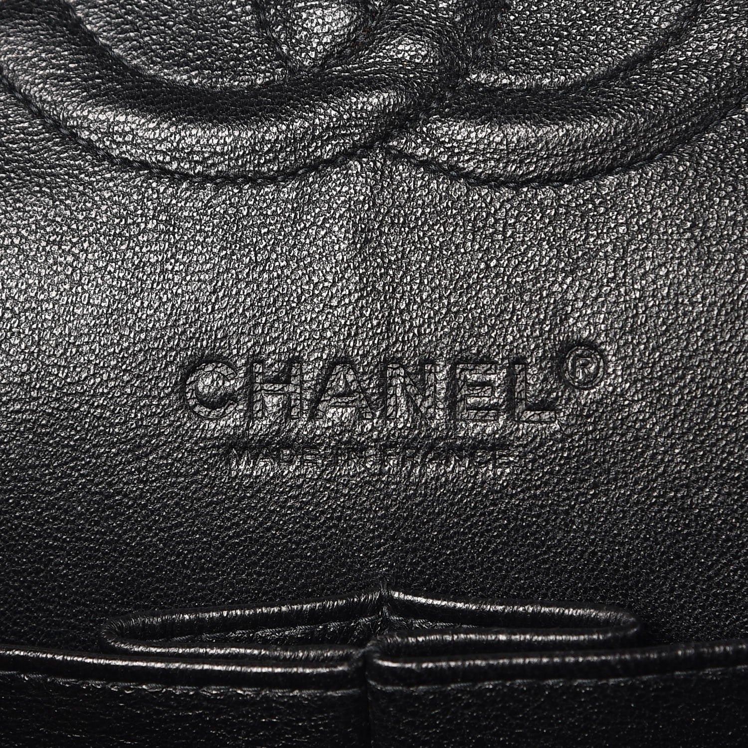 Chanel Tweed Medium Double Flap Black White 6 of 12