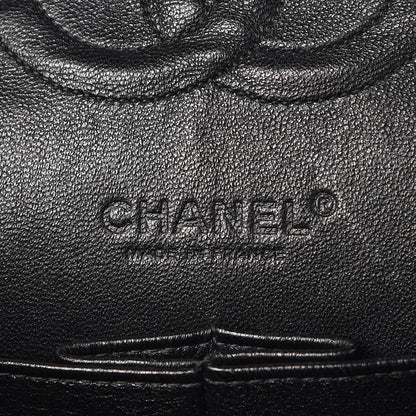 Chanel Tweed Medium Double Flap Black White 6 of 12