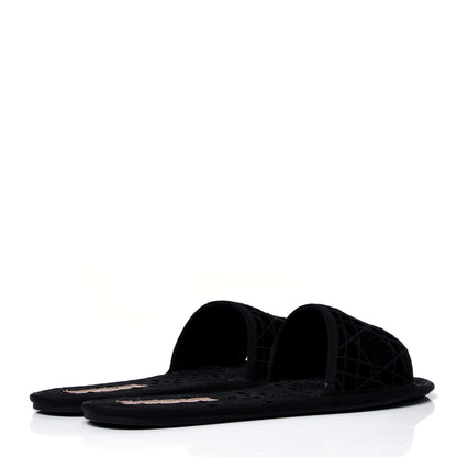 Christian Dior Velvet Cannage Chez Moi Slide Sandal 40 Black 3 of 6
