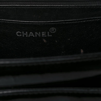 Chanel Glazed Calfskin Single Flap Black 5 of 18