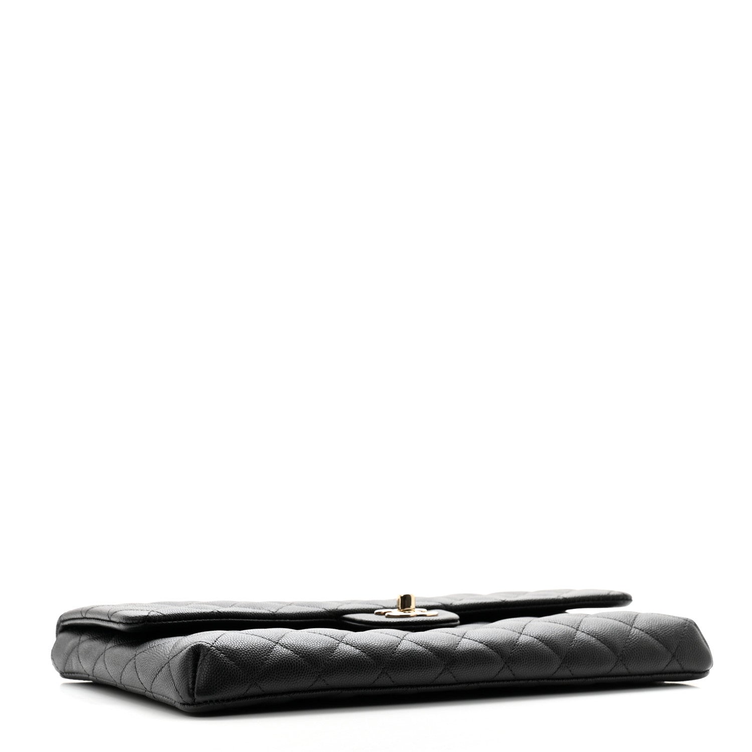 Chanel Caviar Quilted Flap Clutch Black 4 of 9