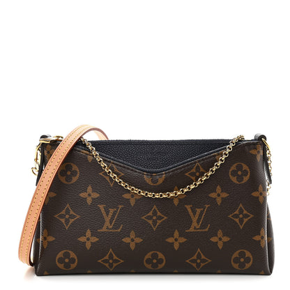 Louis Vuitton Monogram Pallas Clutch Blue Marine 1 of 11