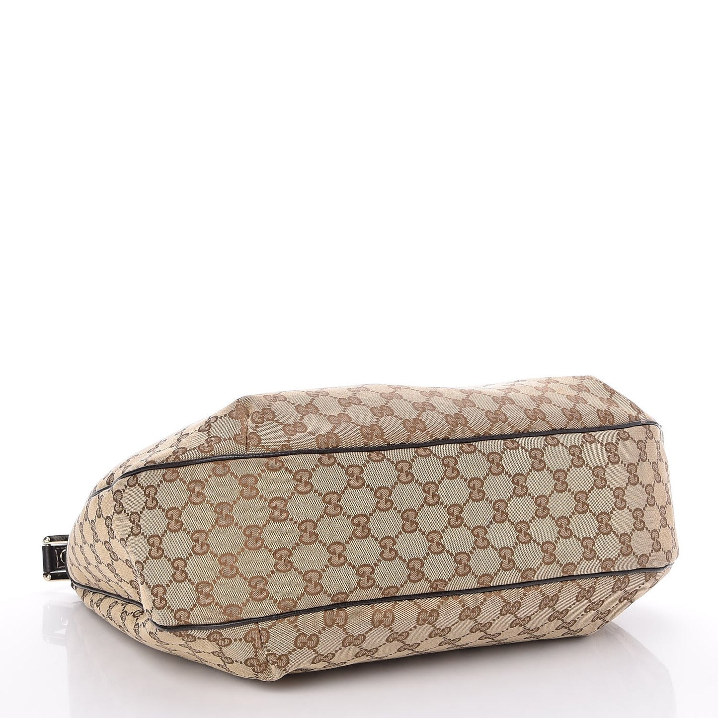 Monogram Large New Ladies Web Hobo Dark Brown