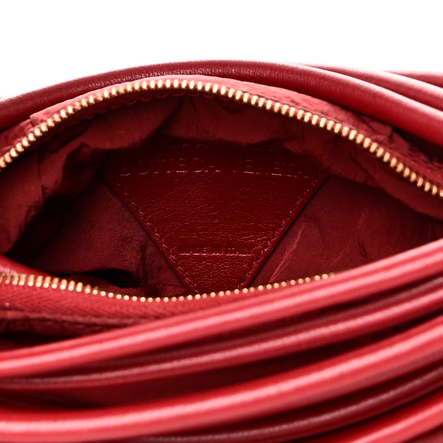 Bottega Veneta Nappa Mini Tubular Double Knot Dark Red 6 of 9