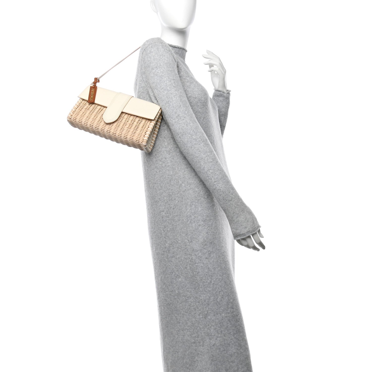 Jacquemus Wicker Le Bambino Long Ivory 2 of 13