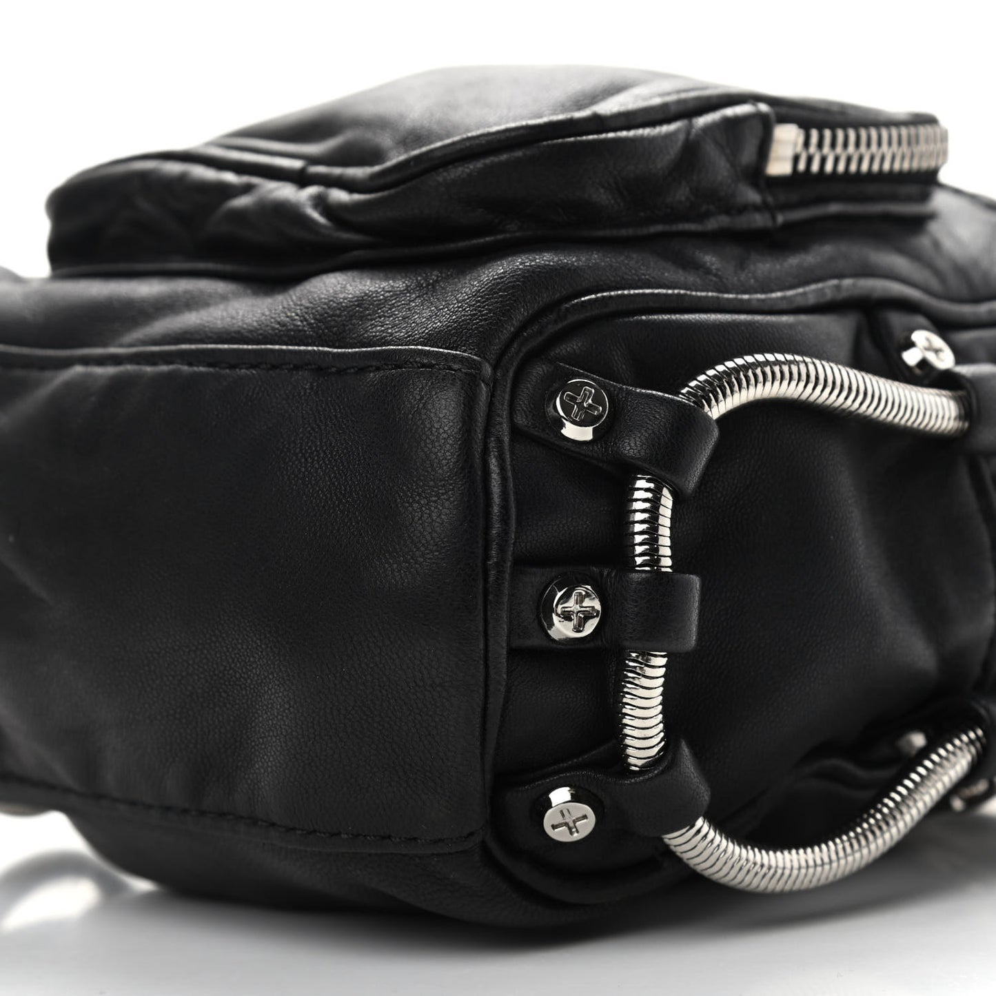 Lambskin Mini Brenda Chain Camera Bag Black