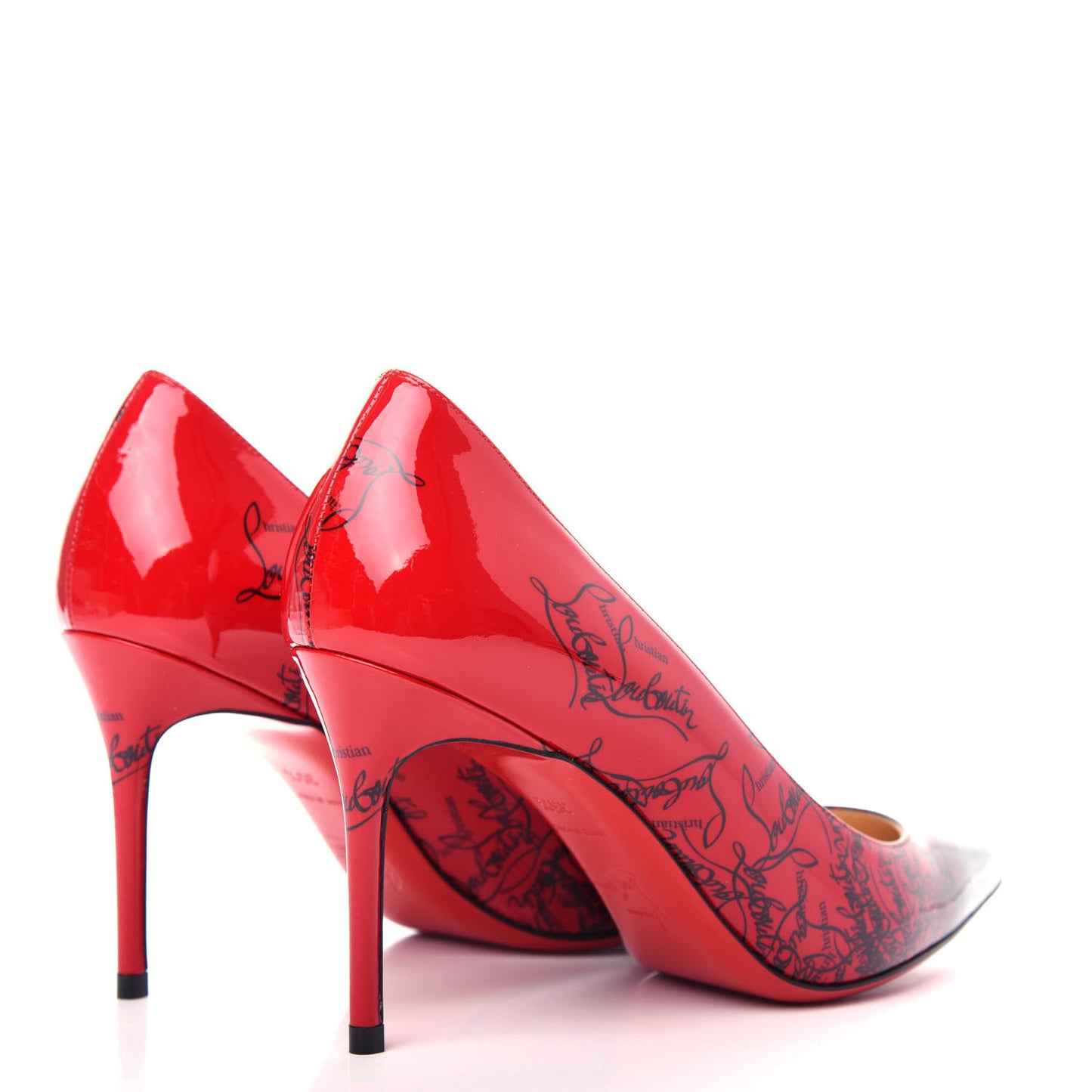 Patent Logo Degrade Decollete 554 85 Pumps 35.5 Black Loubi