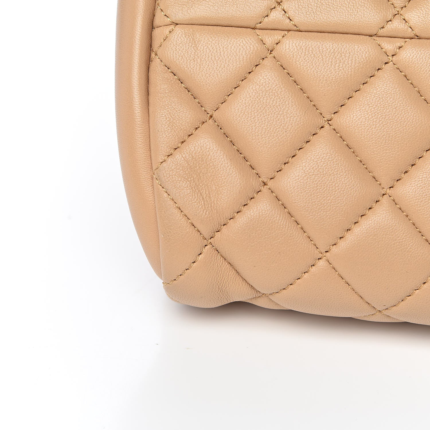 Chanel Lambskin Quilted Medium Just Mademoiselle Beige 12 of 12