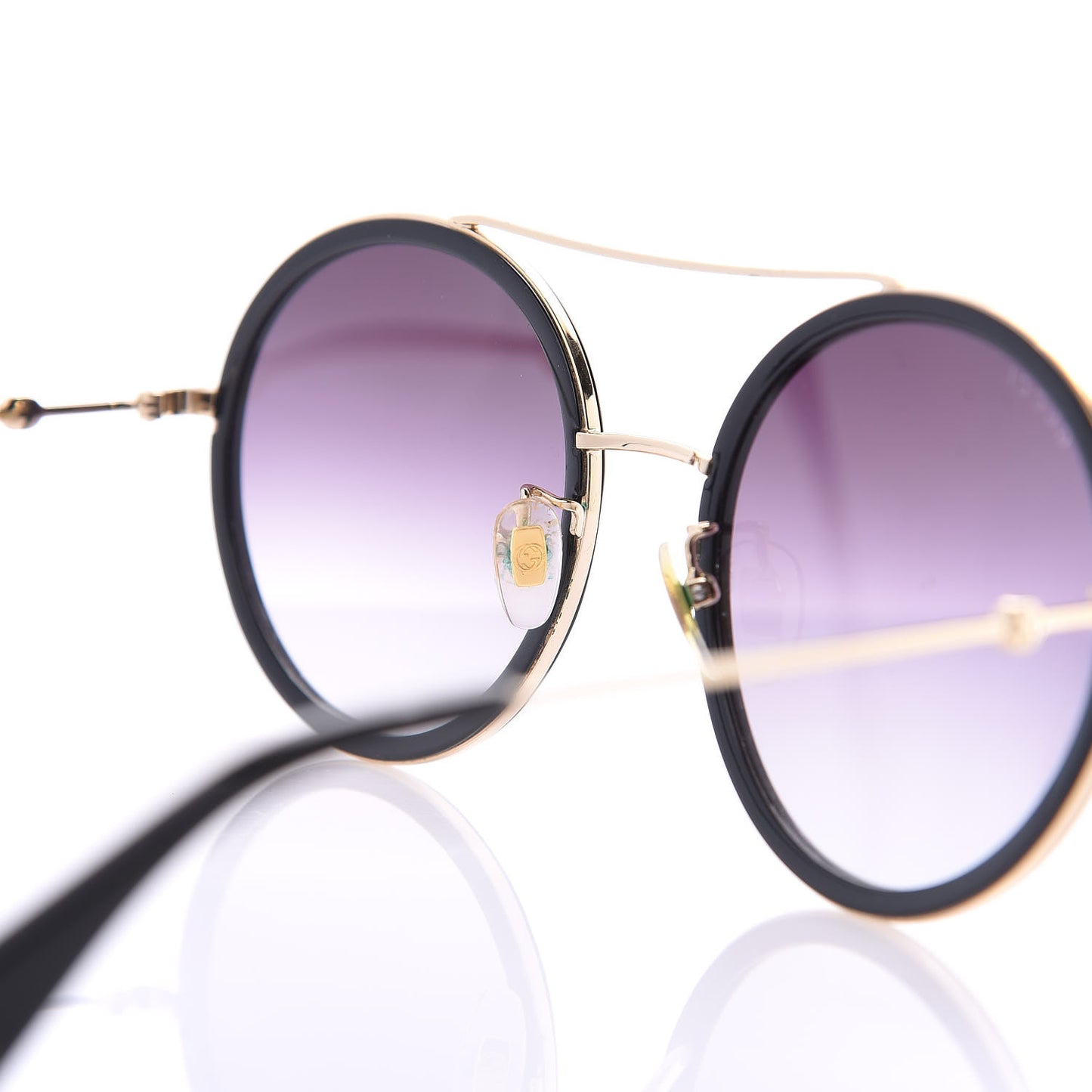 Round Frame Sunglasses GG0061S Black