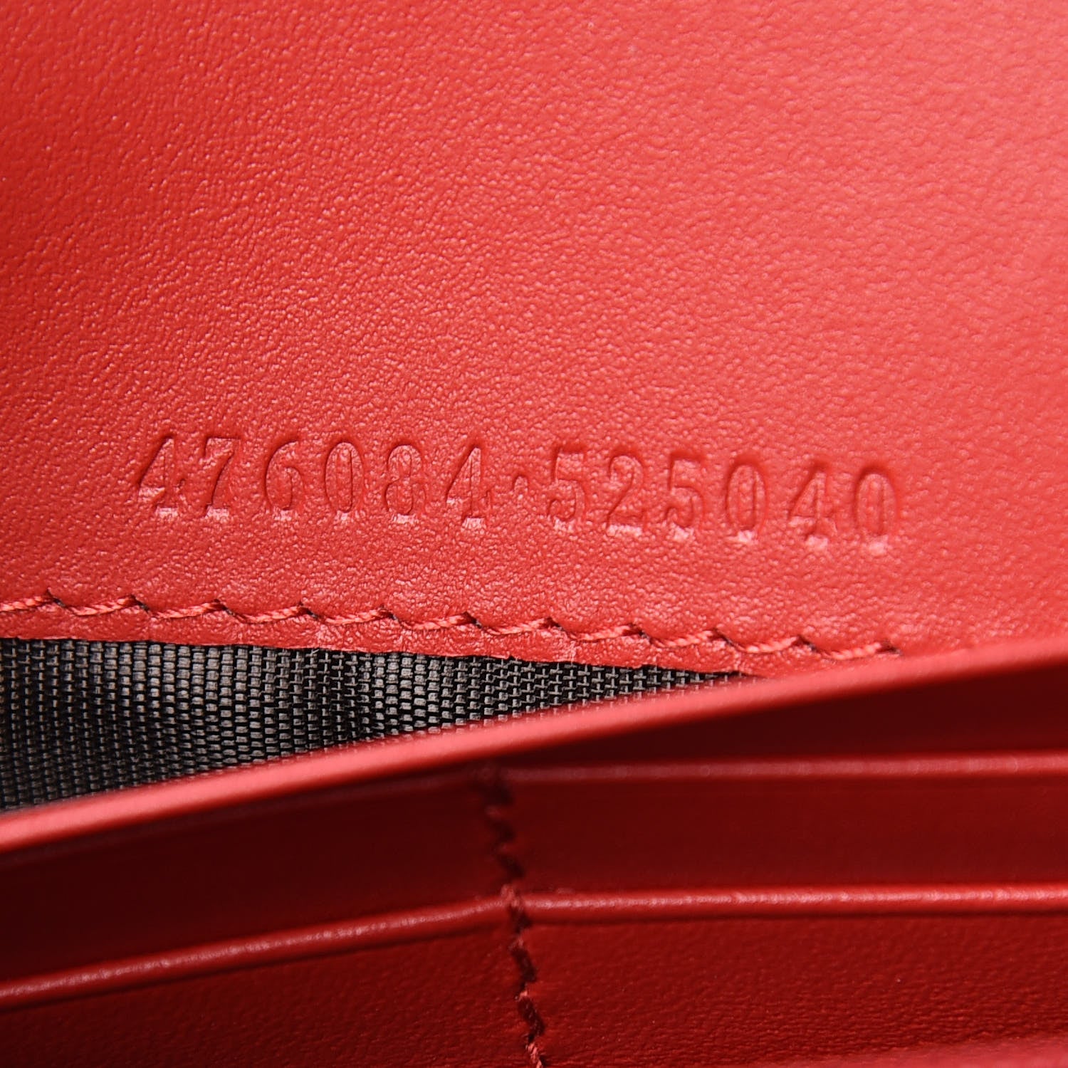 Gucci Calfskin Sylvie Continental Wallet Hibiscus Red 7 of 8