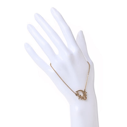Christian Dior Crystal Logo Bracelet Gold 2 of 4