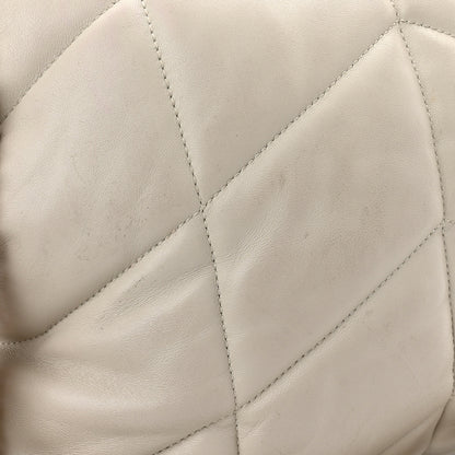 Saint Laurent Lambskin Quilted Small Loulou Puffer Monogram Chain Satchel Blanc Vintage 12 of 12