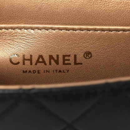 Chanel Goatskin Quilted Chic Pearls Flap Black 6 of 10