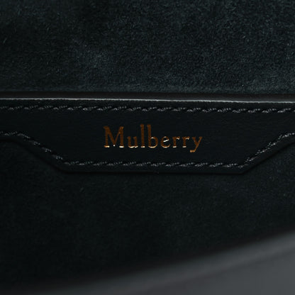Mulberry Calfskin Embroidered Floral Amberley Satchel Navy 7 of 12