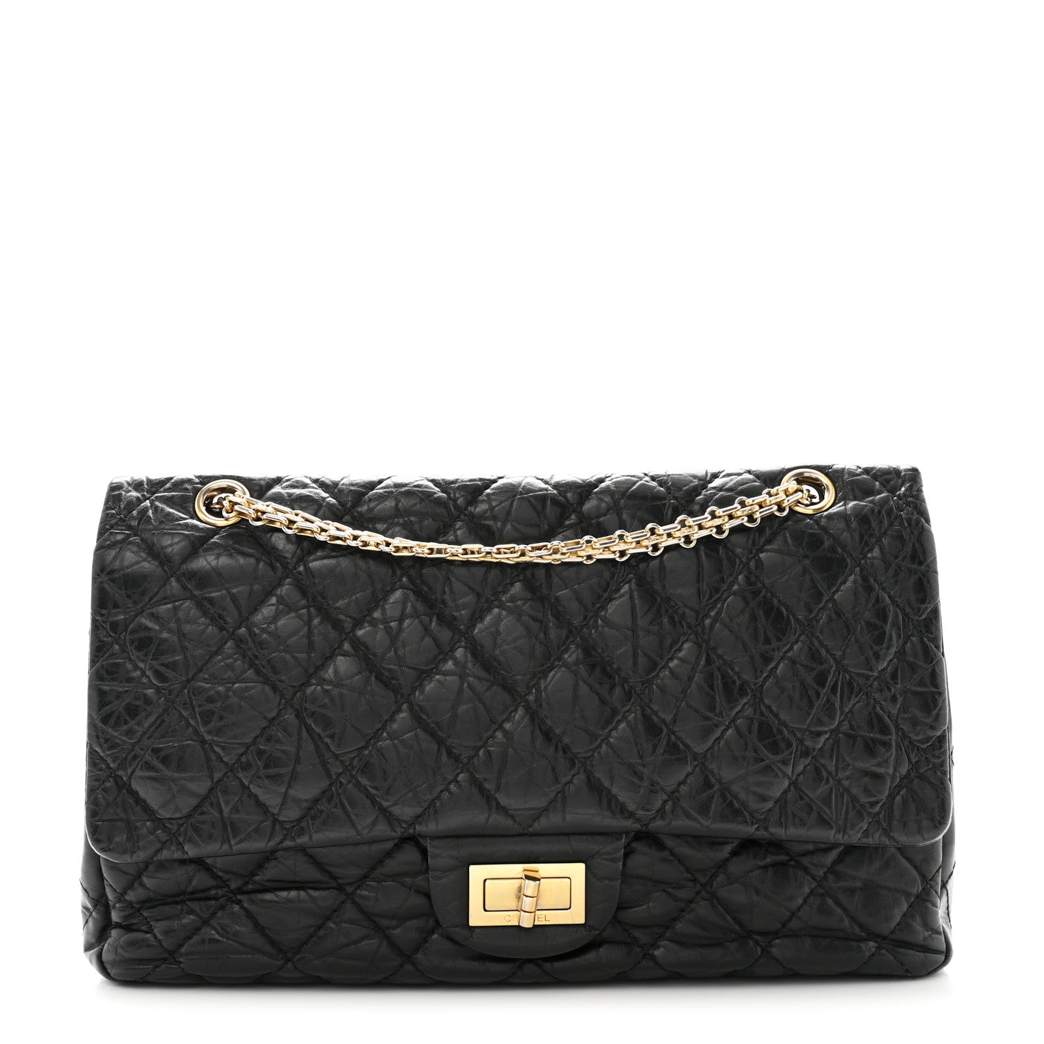 Chanel Aged Calfskin Quilted 2.55 Reissue 227 Flap Black 1 of 13