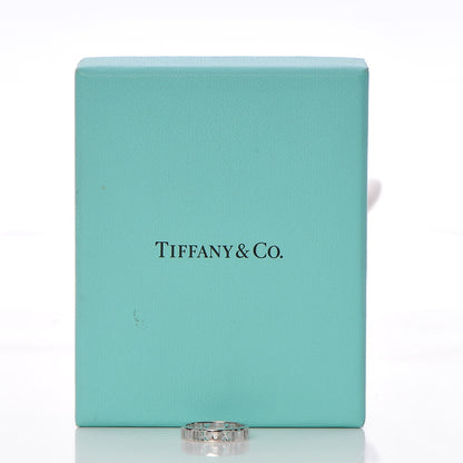 Tiffany 18K White Gold Diamond Atlas Pierced Ring 48 4.5 7 of 13