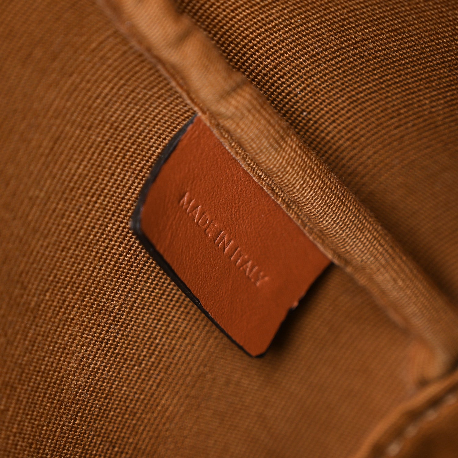 Celine Triomphe Canvas Calfskin Small Bucket Bag Tan 7 of 11