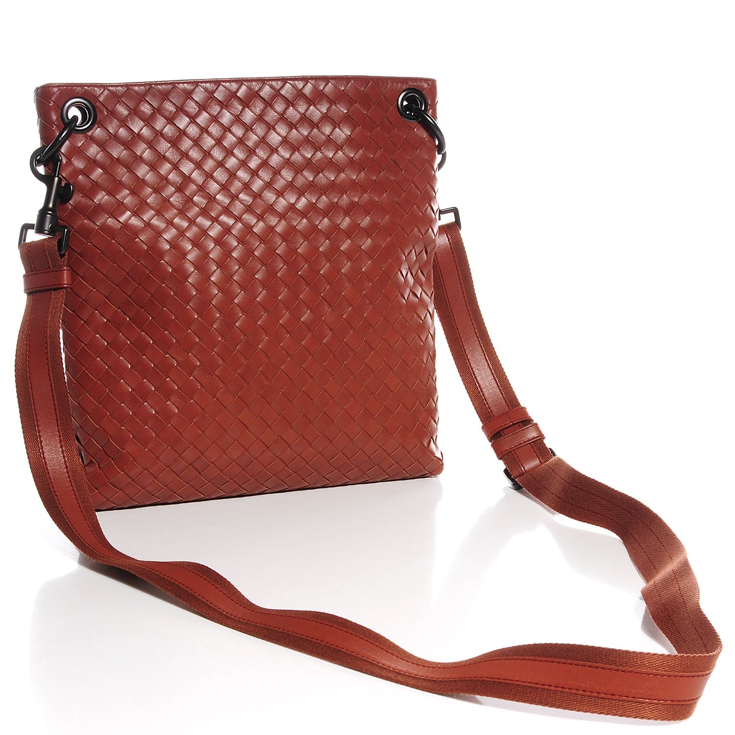 Bottega Veneta Calfskin Intrecciato Small VN Messenger Tea 3 of 8