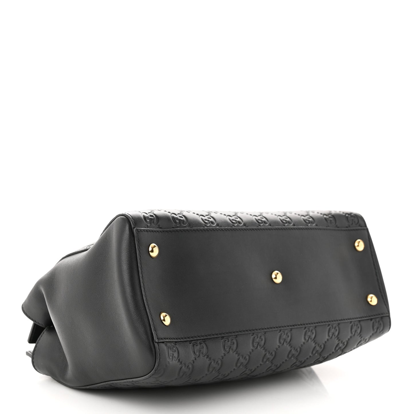 Guccissima Signature Medium Shoulder Tote Bag Black