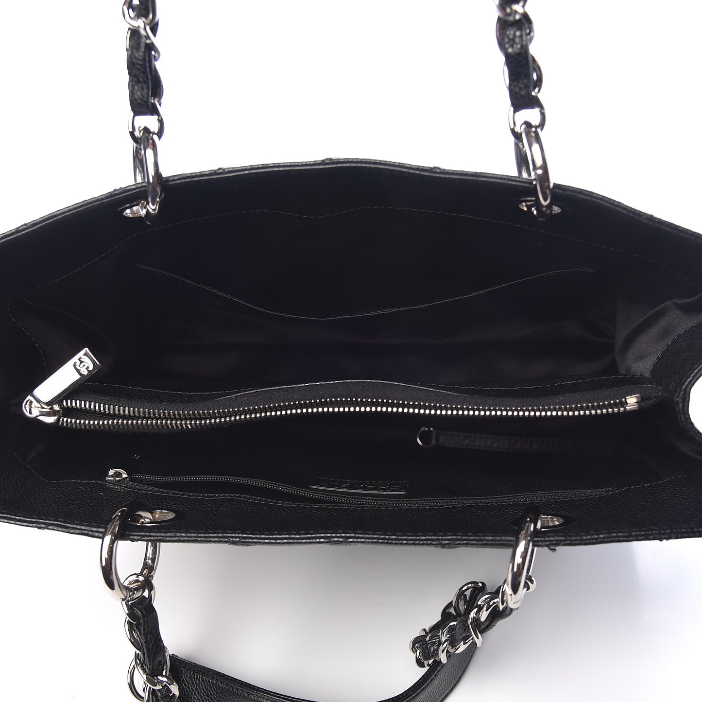 Caviar Quilted Grand Shopping Tote GST Black