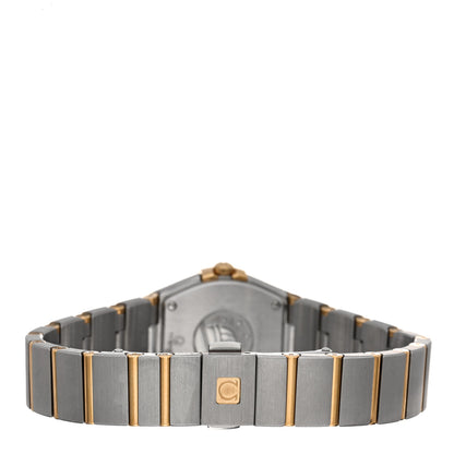 Omega Stainless Steel 18K Yellow Gold Diamond Mother of Pearl 24mm Constellation Quartz Watch 123.20.24.60.55.002 3 of 4
