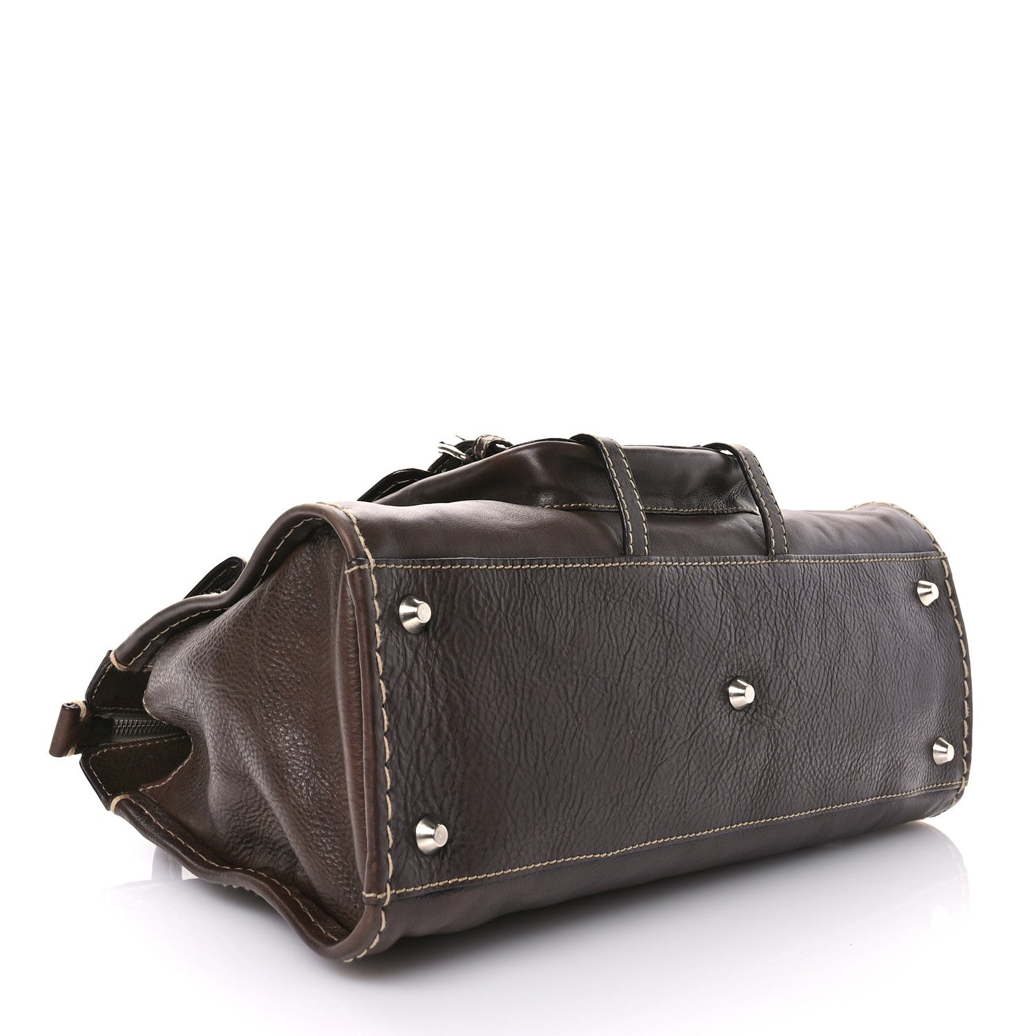 Chloe Shiny Tanned Calfskin Medium Edith Bag Brown 4 of 16