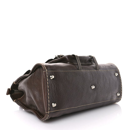 Chloe Shiny Tanned Calfskin Medium Edith Bag Brown 4 of 16