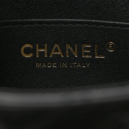 Chanel Lambskin Quilted Mini Square Flap Black 6 of 13