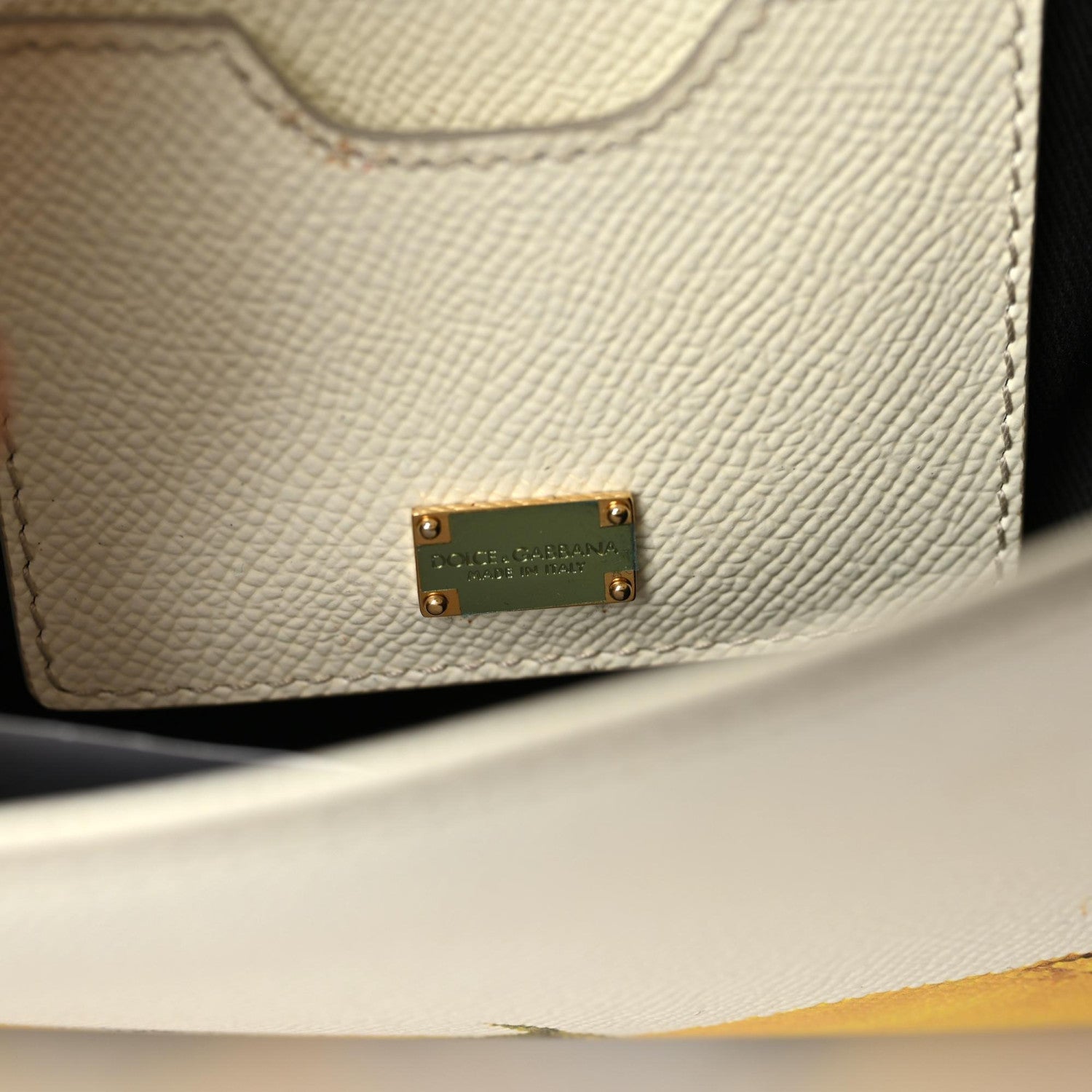 Dolce & Gabbana Dauphine Lemon Print Medium Miss Sicily Satchel White 5 of 8