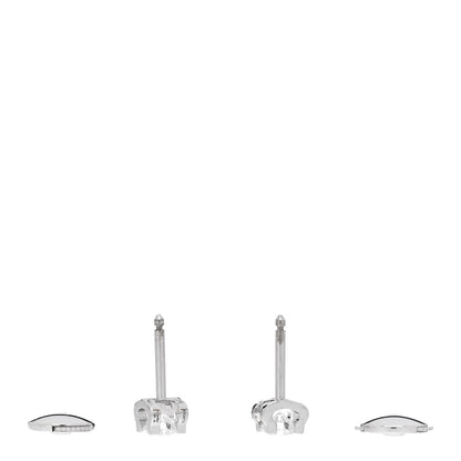 Cartier 18K White Gold Diamond .50ctw C De Cartier Earrings 3 of 5