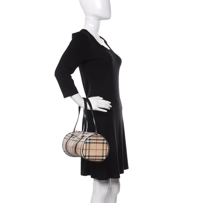 Burberry House Check Barrel Bag Black 2 of 10