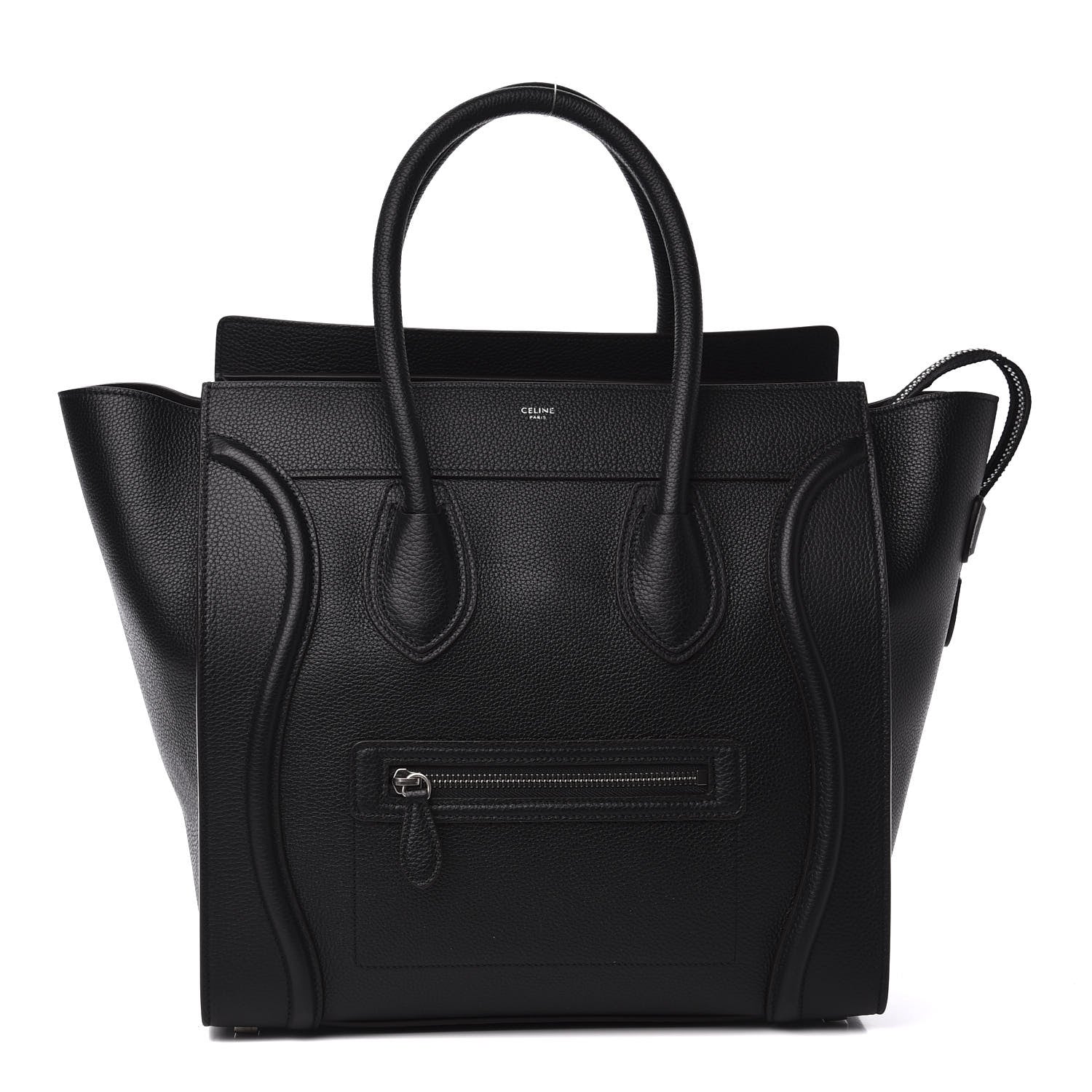 Celine Drummed Calfskin Mini Luggage Black 1 of 8