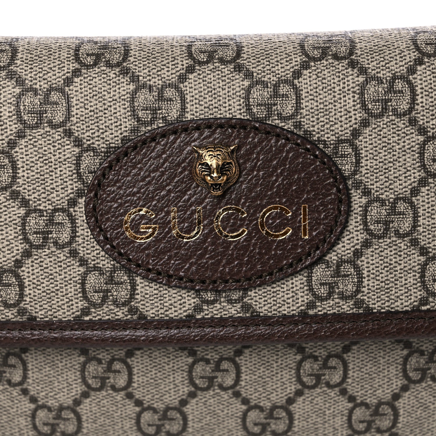 Gucci GG Supreme Monogram Neo Vintage Web Belt Bag Brown 9 of 12