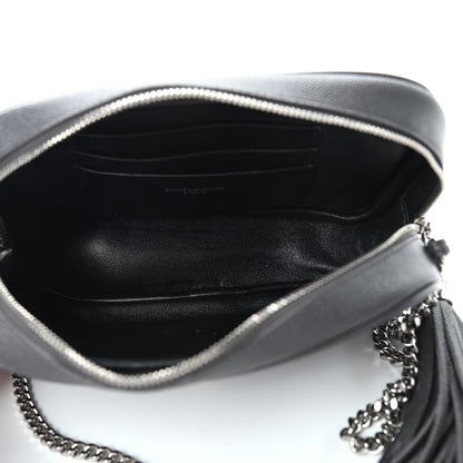 Saint Laurent Grain De Poudre Matelasse Monogram Mini Lou Camera Bag Asphalt 5 of 11