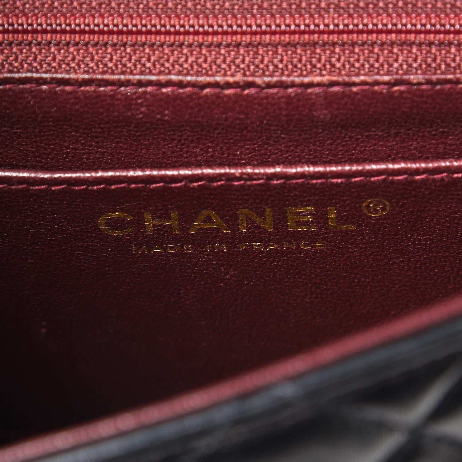 Chanel Lambskin Quilted Mini Square Flap Black 6 of 7