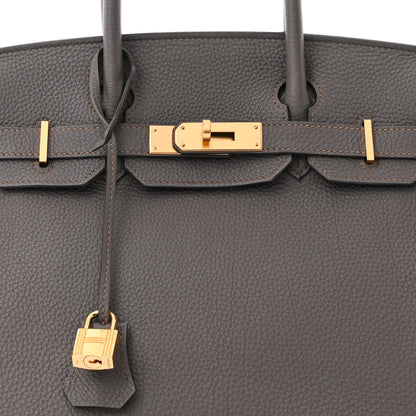 Hermes Togo Birkin 30 Etain 8 of 10
