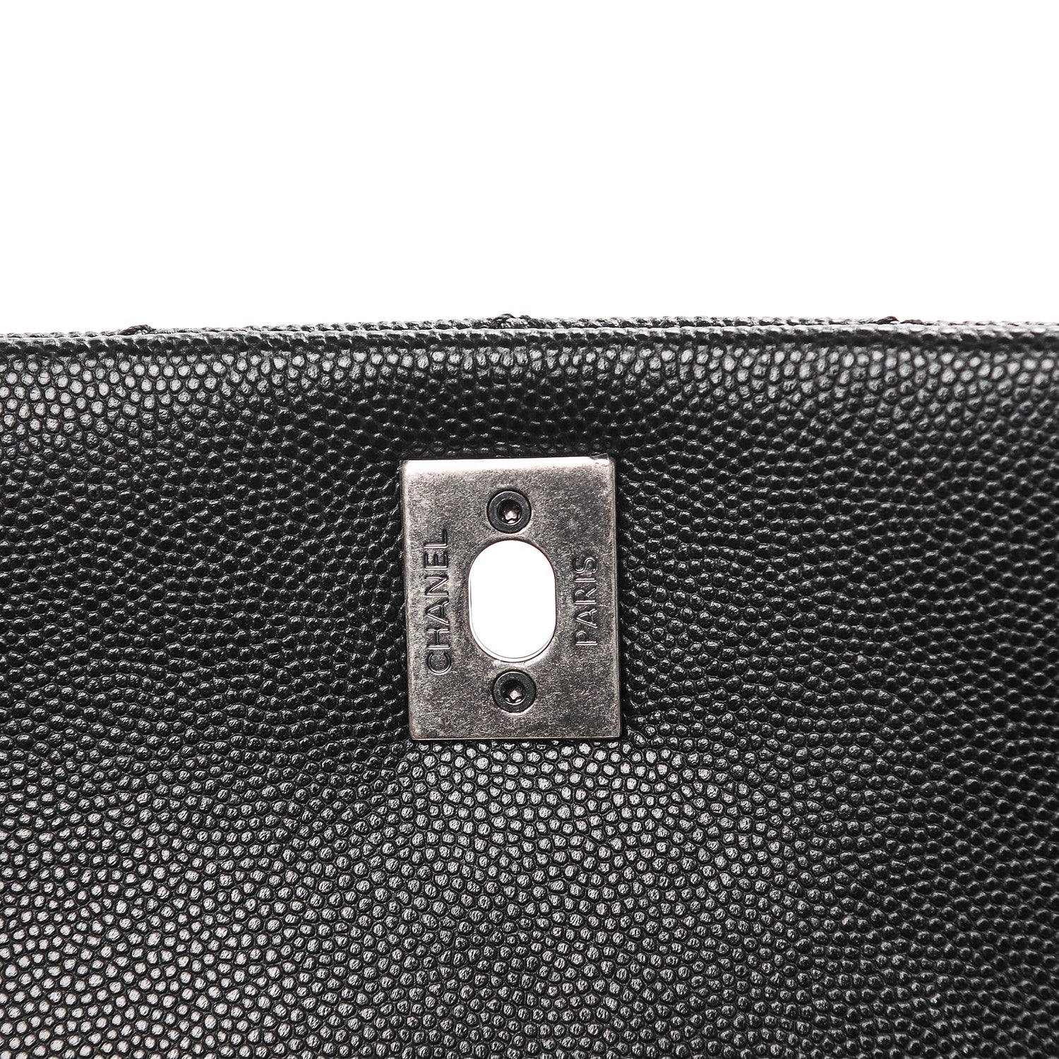 Chanel Caviar Lizard Quilted Mini Coco Handle Flap Black 8 of 9