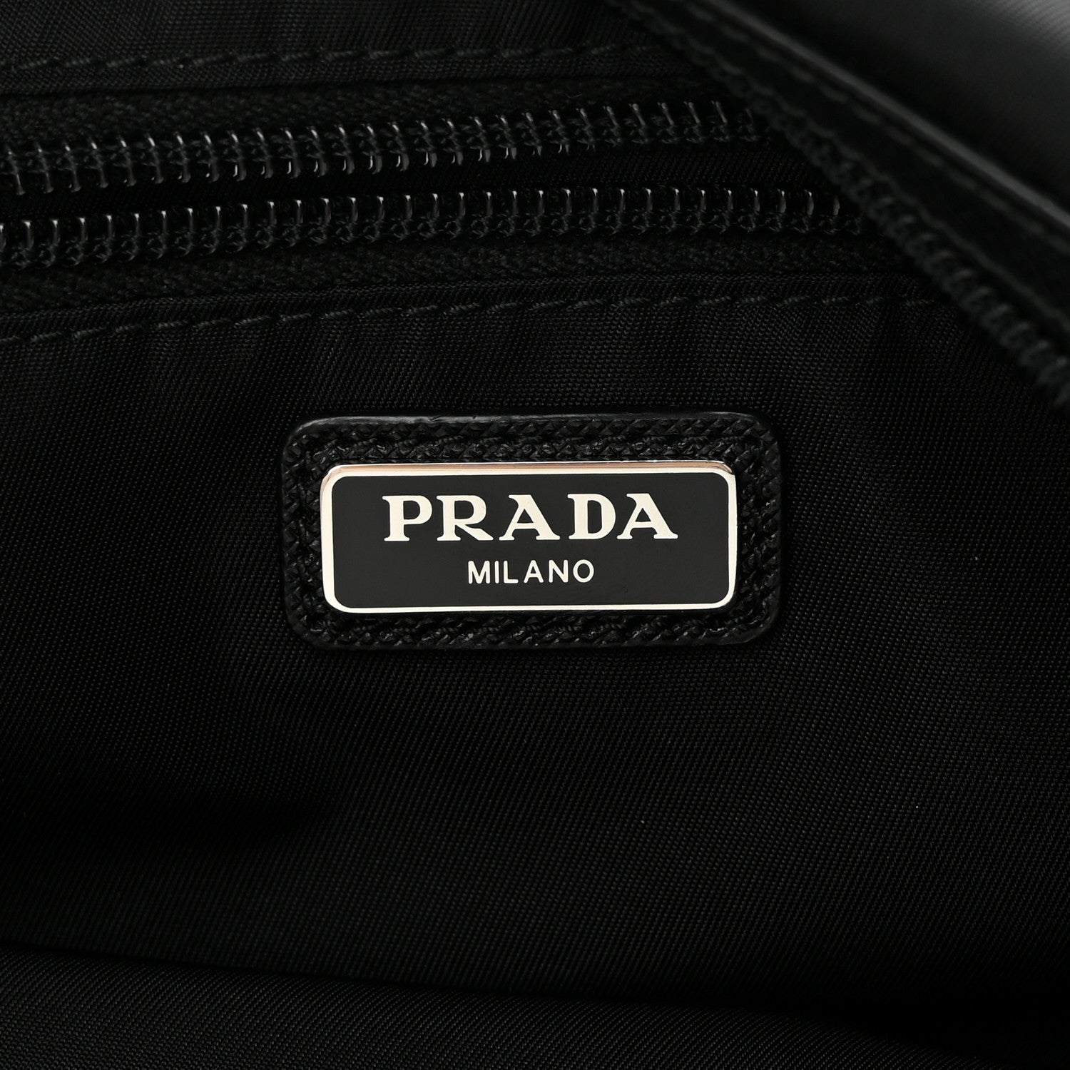 Prada Re-Nylon Saffiano Travel Pouch Black 6 of 12