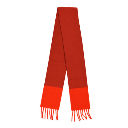 Hermes Cashmere Allumette Muffler Capucine Rogue Vermillion 2 of 3