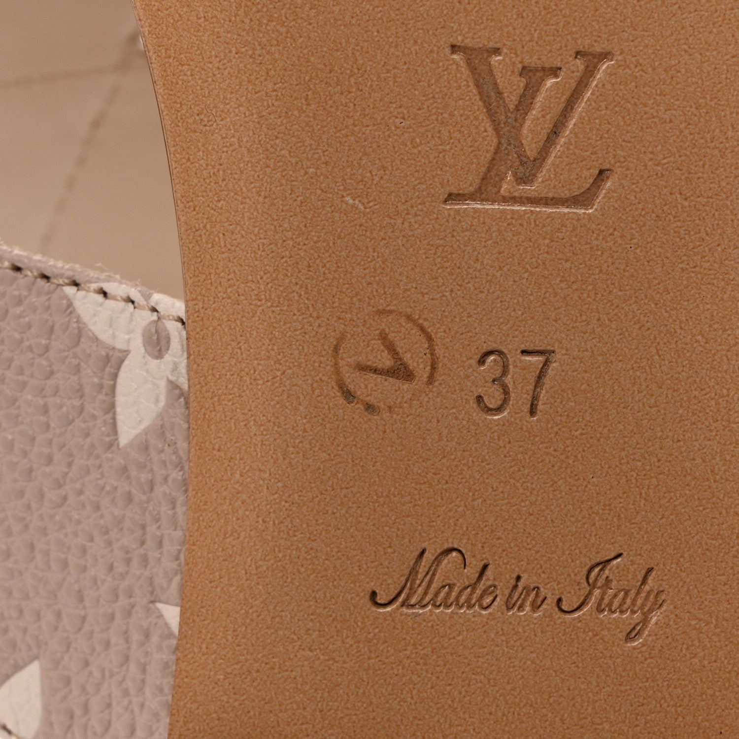 Louis Vuitton Empreinte Croisiere Mule Flats 37 Beige 9 of 11