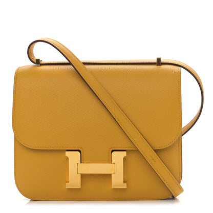 Hermes Epsom Constance 18 Jaune Ambre 1 of 14