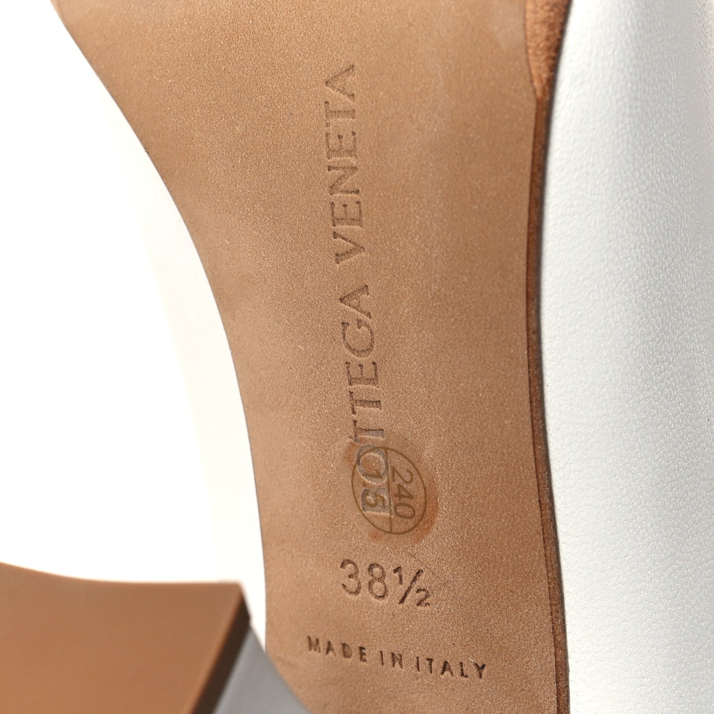 Lambskin Mules 38.5 Optic White