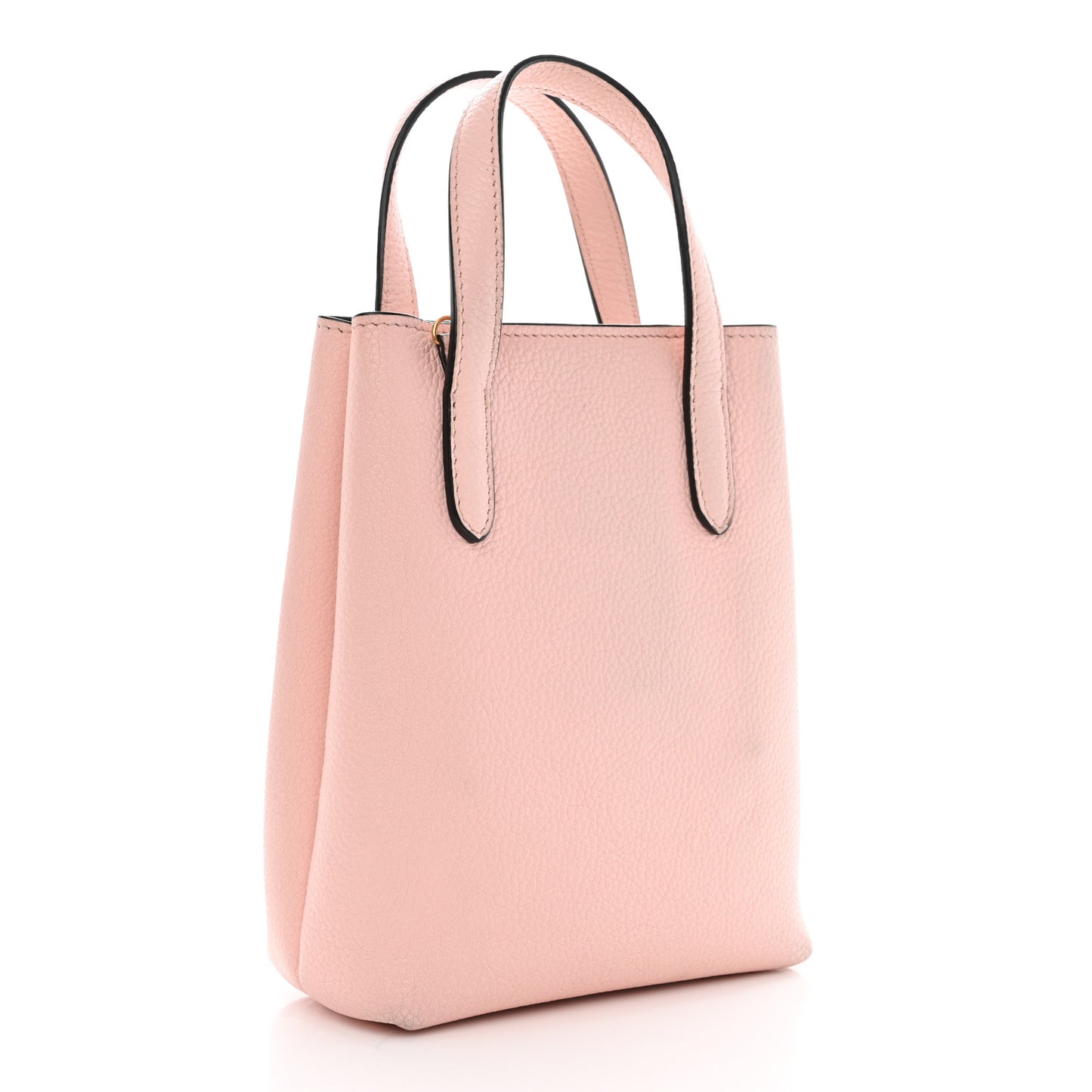 Tumbled Calfskin Gancini Mini Bag Pink