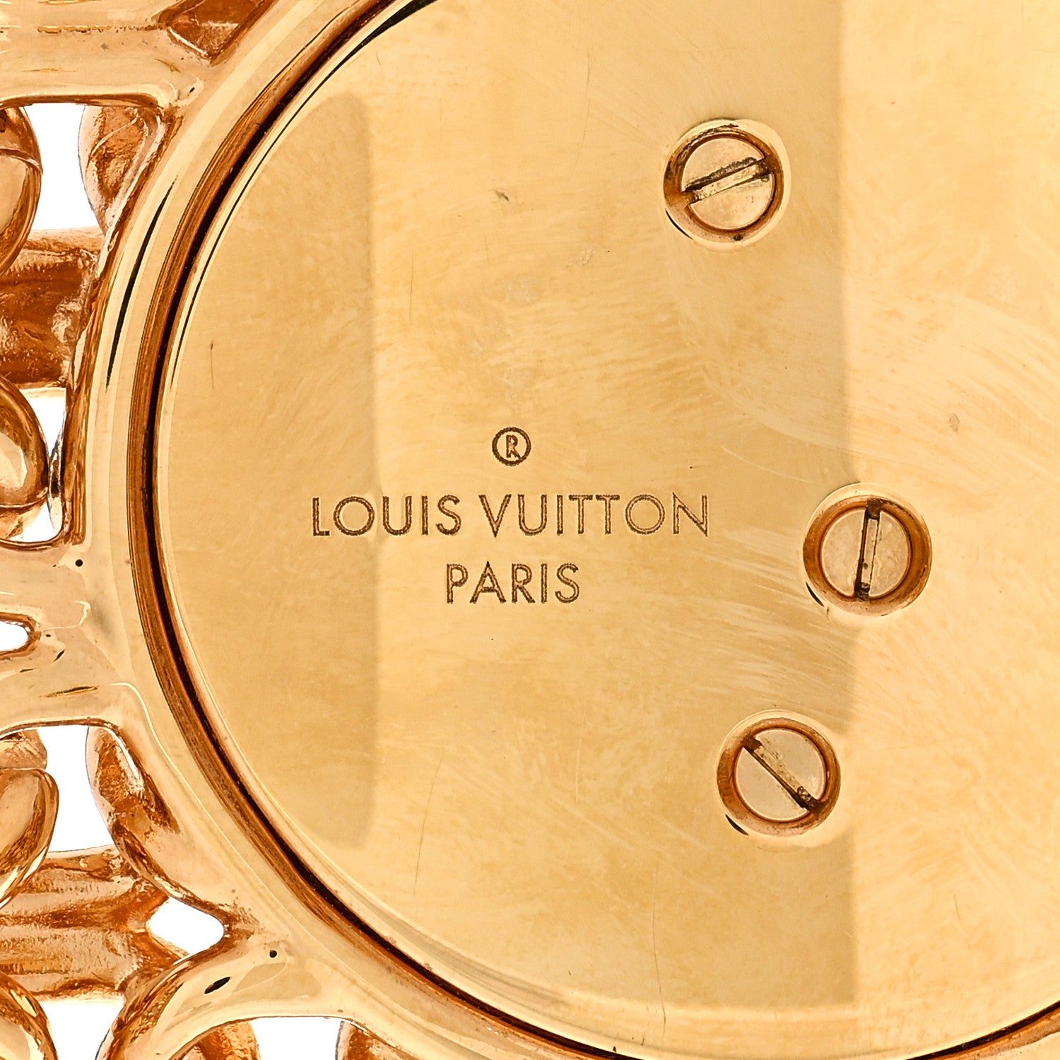 Louis Vuitton Louise Bracelet M Gold 3 of 4