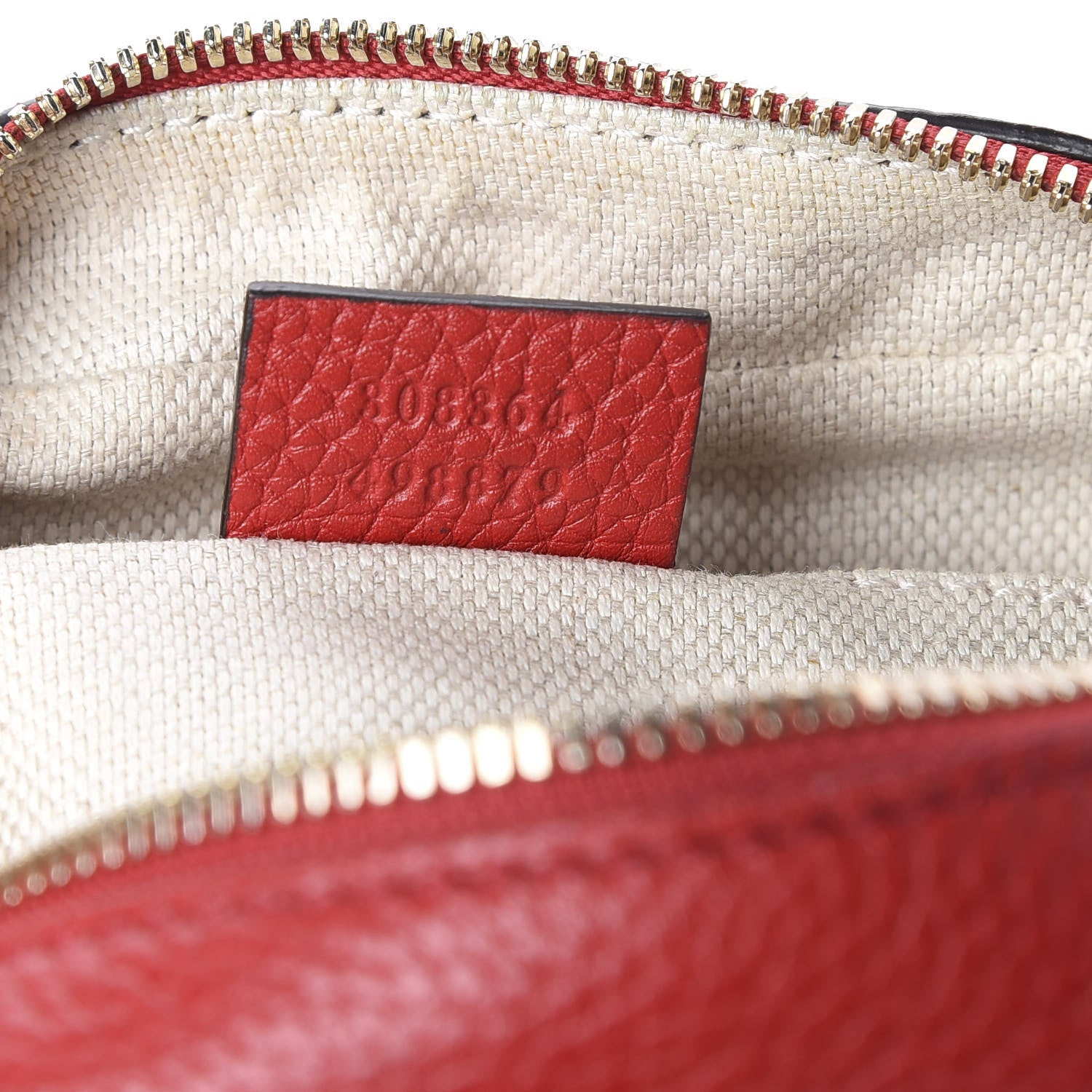 Gucci Pebbled Calfskin Small Soho Disco Bag Tabasco Red 9 of 11