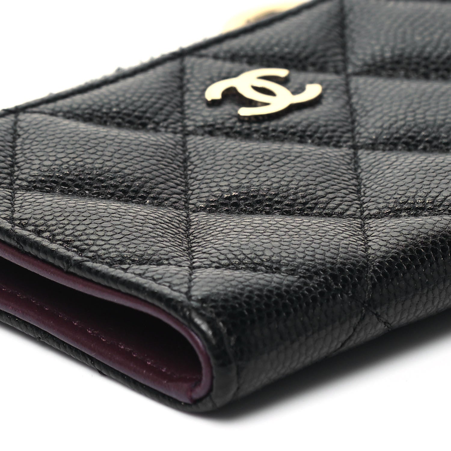 Chanel Caviar Quilted Zipped Key Holder Case Black 8 of 9
