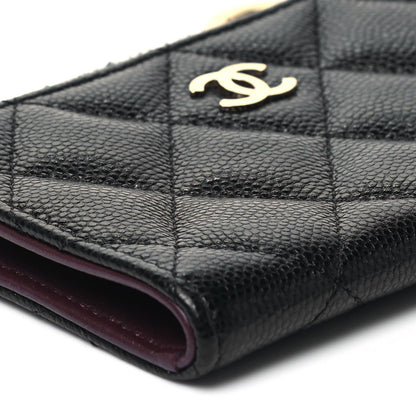 Chanel Caviar Quilted Zipped Key Holder Case Black 8 of 9