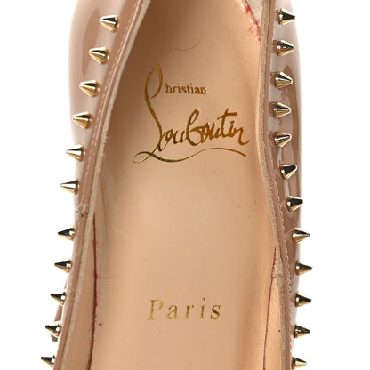 Christian Louboutin Patent Anjalina 120 Studded Pumps 36.5 Beige 6 of 7