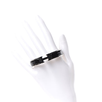 Hermes Enamel Narrow Clic Clac H Bracelet PM Black 2 of 5